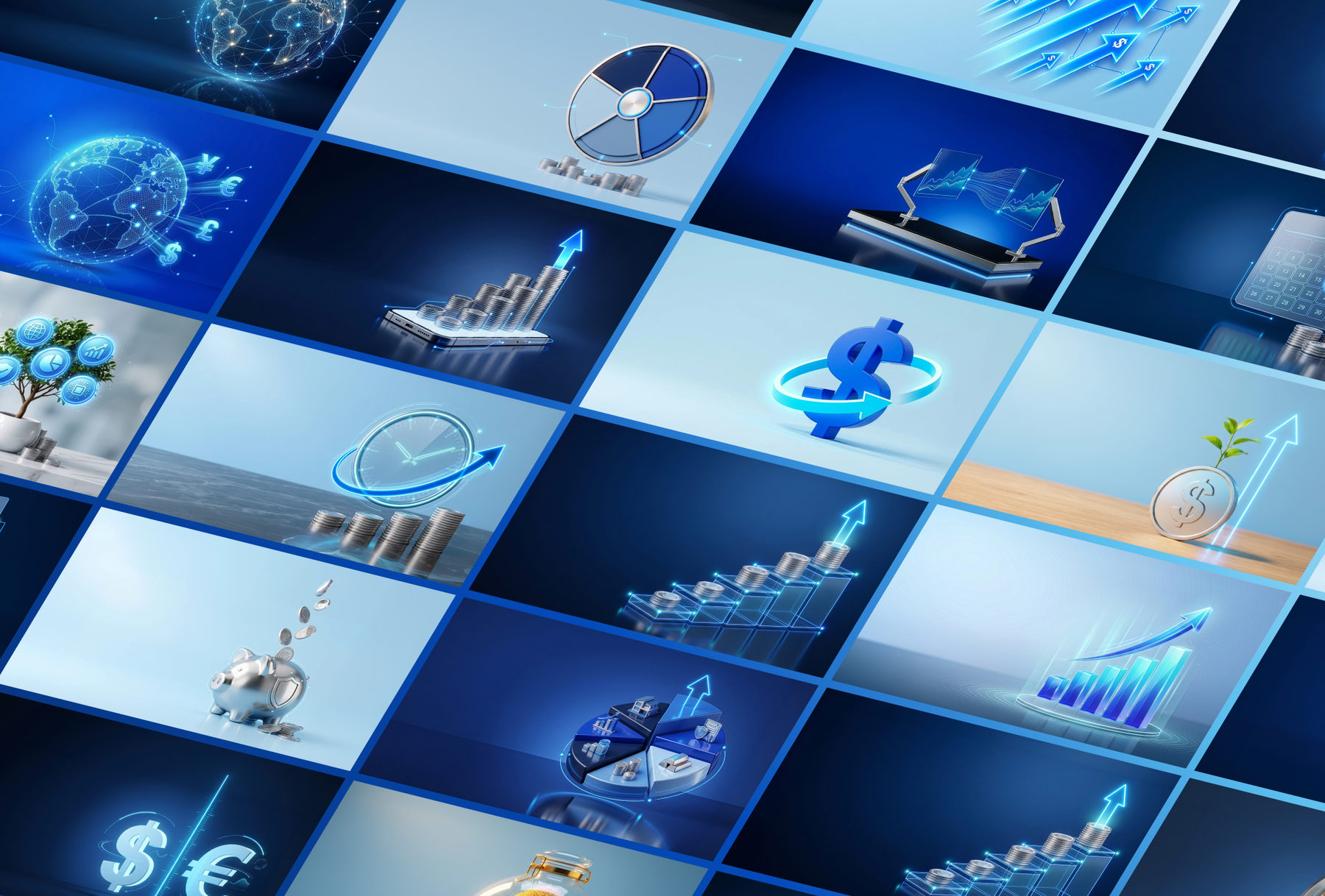 Citibank conceptual key visuals, further selection