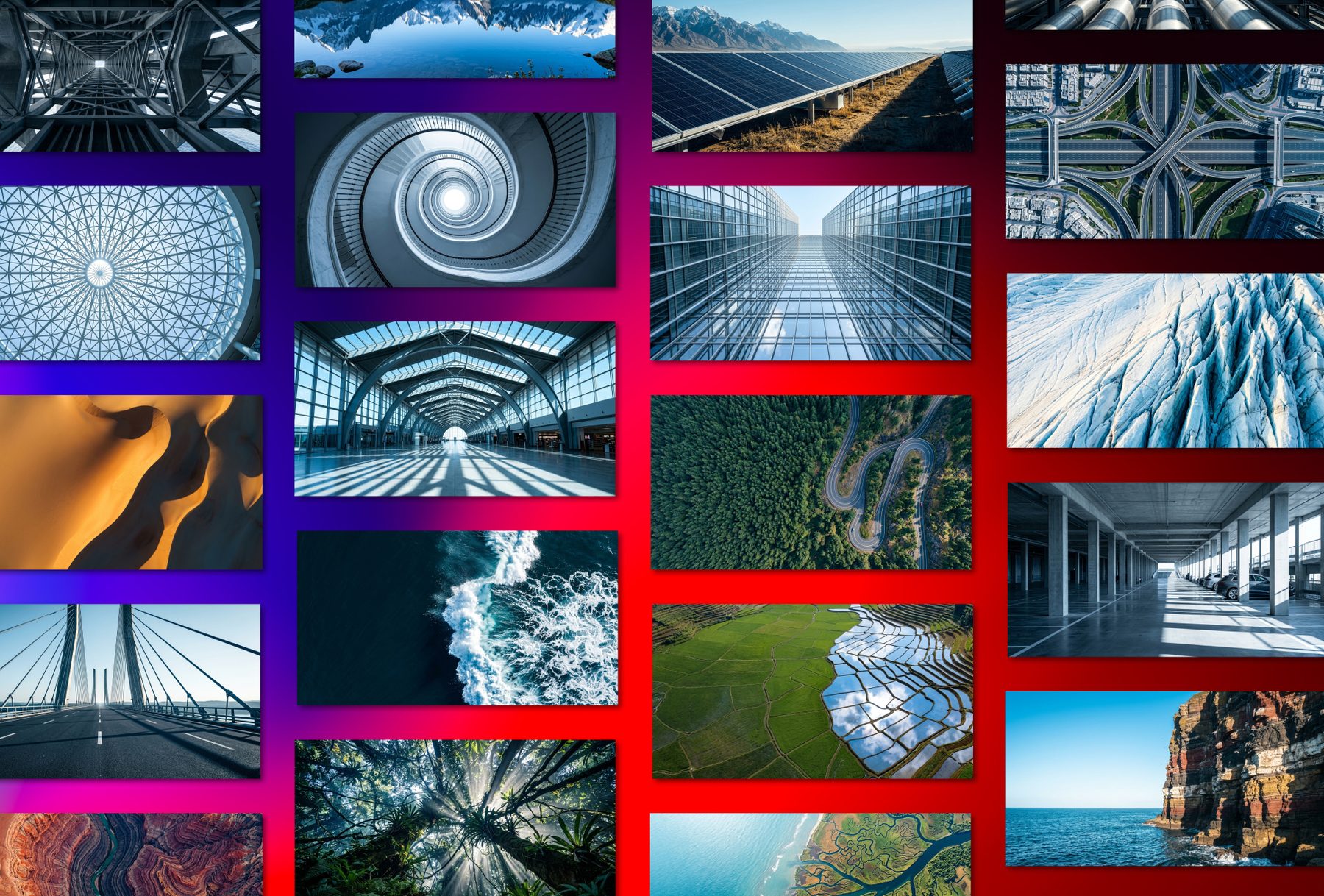 Citibank nature and urban landscape key visuals