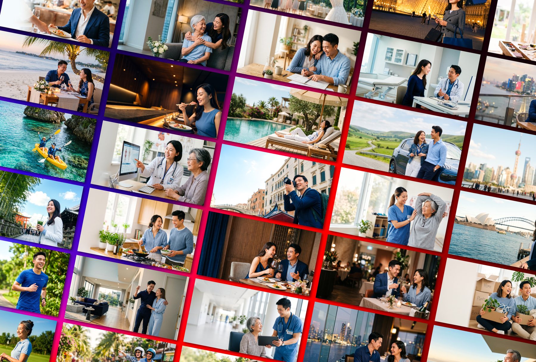 Citibank lifestyle key visuals