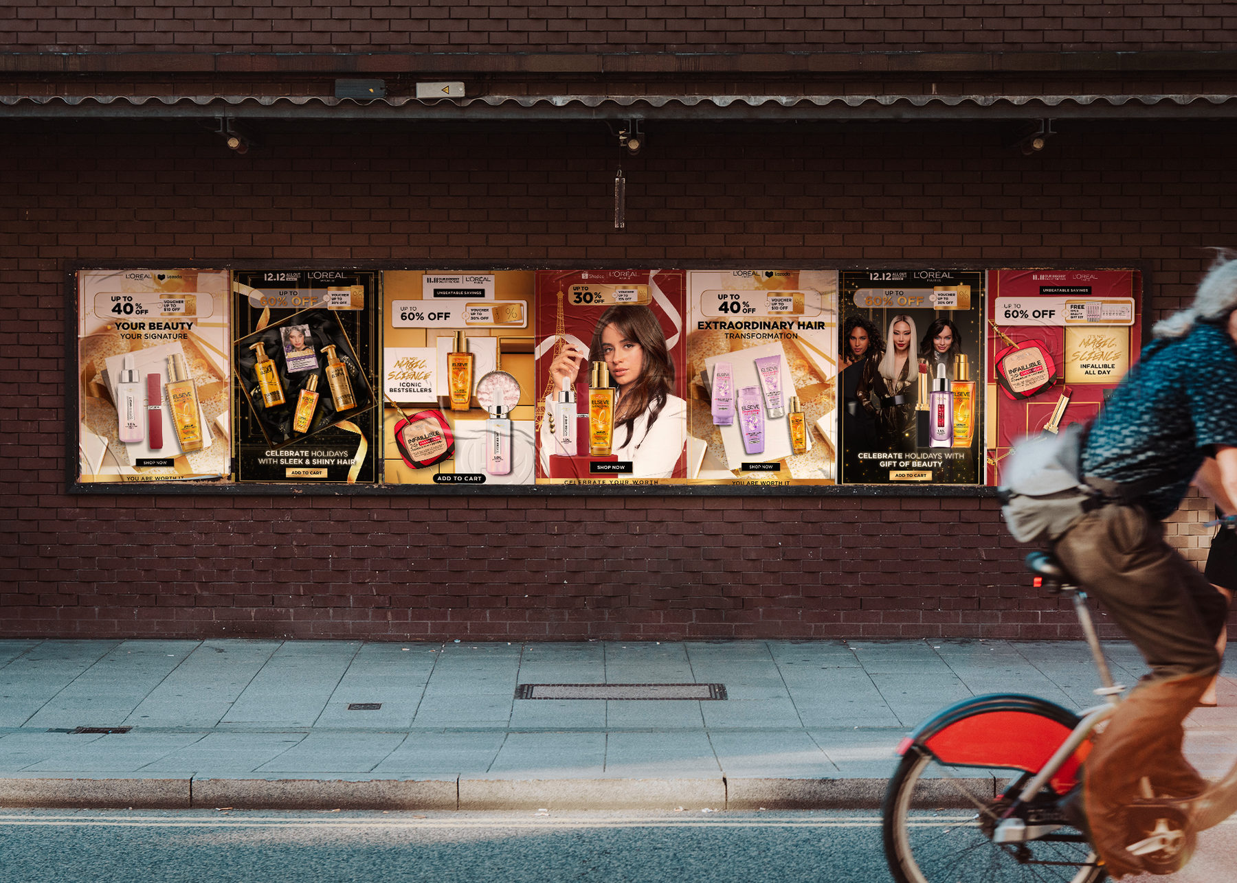 L'Oréal Paris Double Digit campaign key visuals